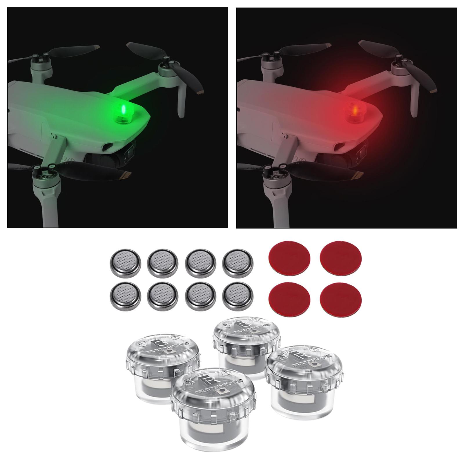 Drone Battery Alarm - 4x led luz de vôo noturno