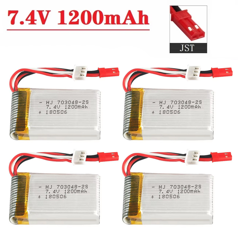 Drone Battery Lipo - Bateria Lipo 2S 7,4V 1200mAh 703048