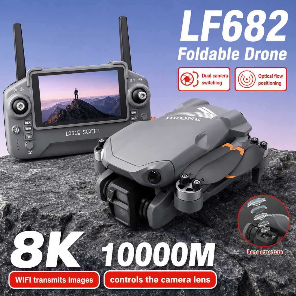 Drone Battery Box - Drone Aéreo LF682 com Câmeras Duplas