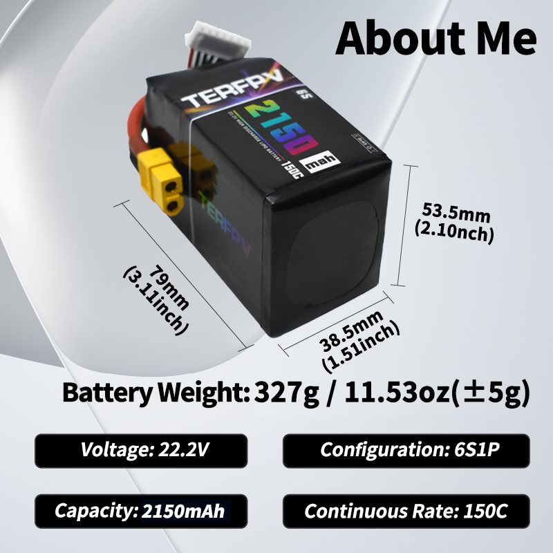 Bateria Lipo TERFPV 6S 22.2V 1 - Drone Battery 4S avaliação e preço