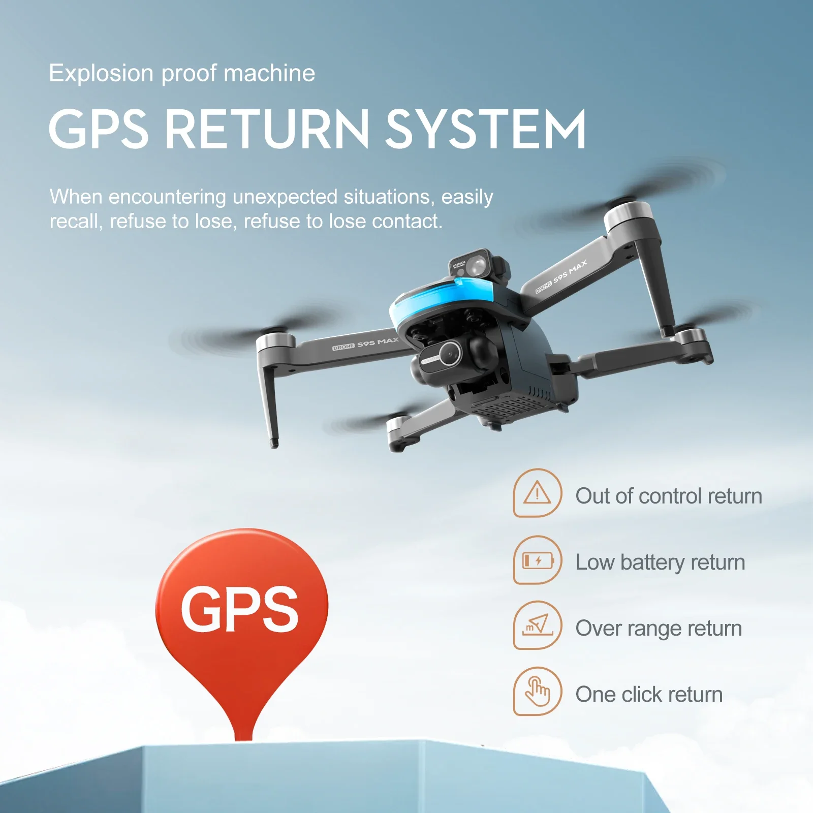 Novo s9s max mini drone 4k 2 e - Drone Battery Box avaliação e preço