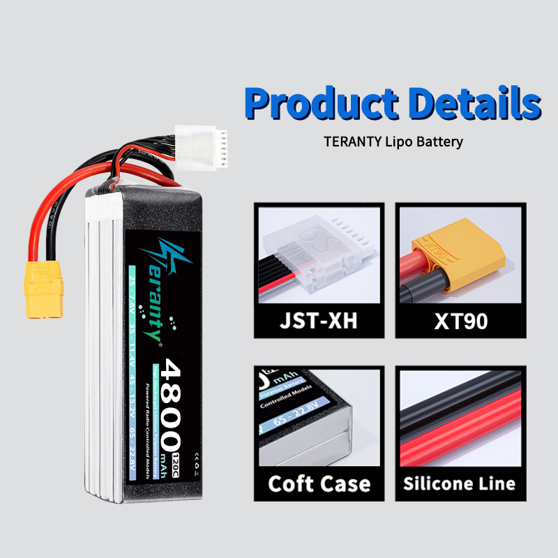 Bateria Lipo TERANTY 6S 4800mA - Drone Battery Plate avaliação e preço