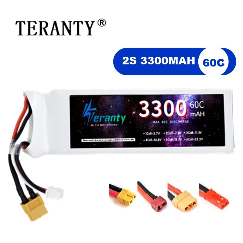 Bateria lipo 2s 7.4v 3300mah 6 - Drone Battery Lipo avaliação e preço