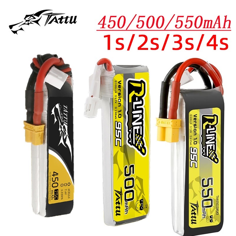 3 pçs nova tattu 450/500/550ma - Drone Battery 4S avaliação e preço