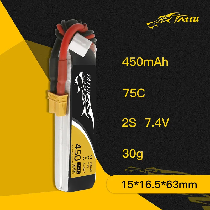 3 pçs nova tattu 450/500/550ma - Drone Battery 4S avaliação e preço